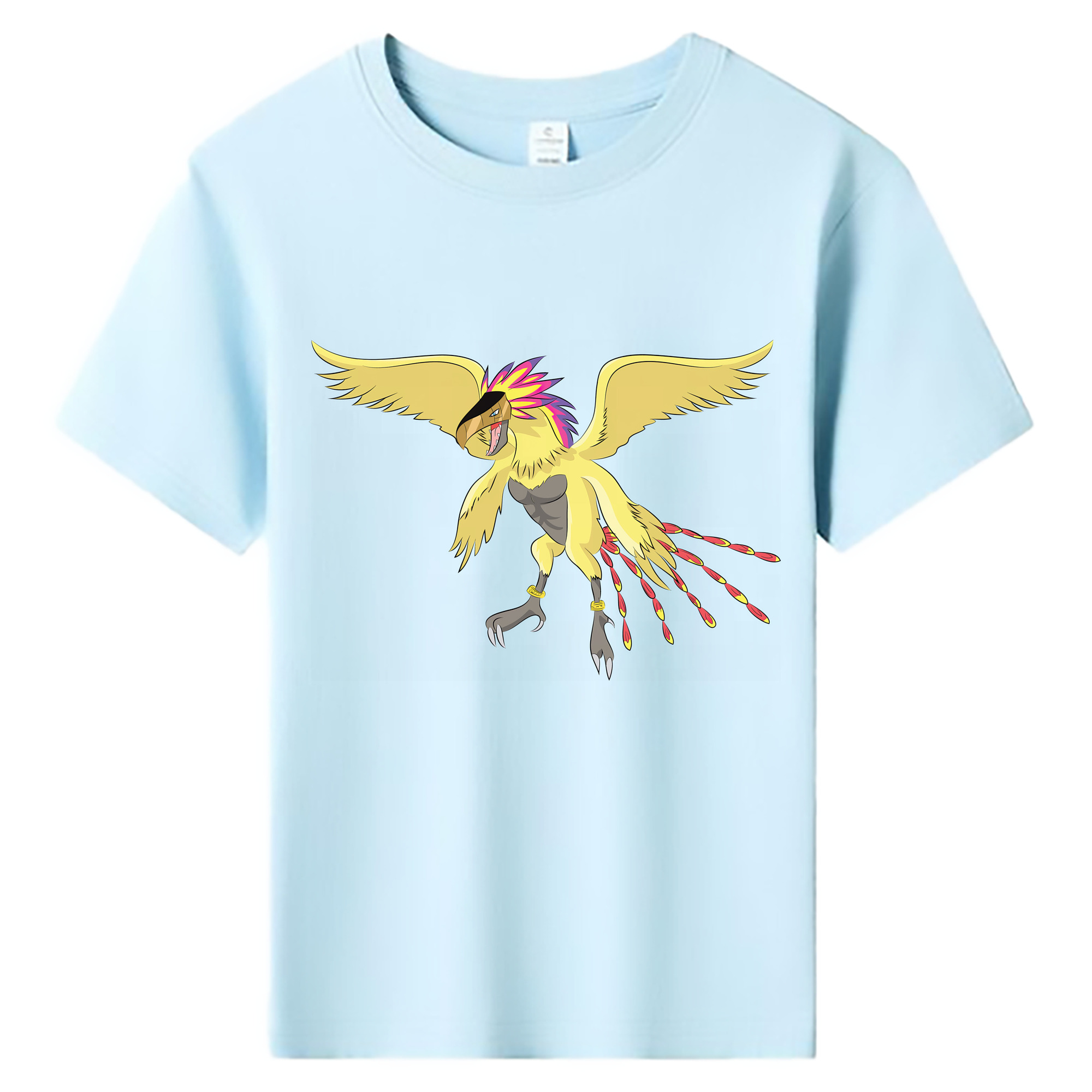 （画像用） Digimon デジタルモンスター/デジモン 綿100％キッズTシャツ（フロントプリント）
